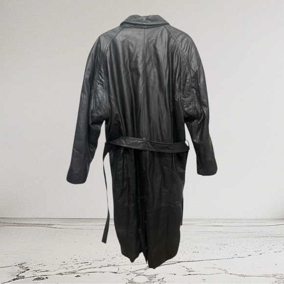 Fluid International Genuine Leather Coat  Elegant Black - Picture 4 of 8